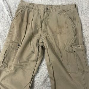 Wrangler cargo pants worn to work in.Size 36X30